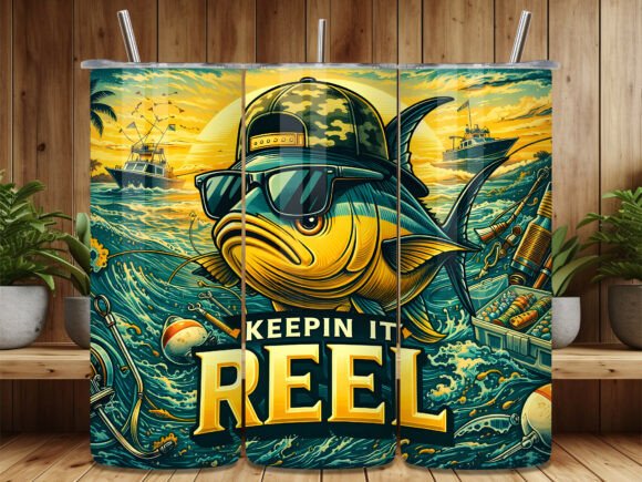 Download Keepin It Reel Fishing Tumbler Wrap - Fishing tumbler wrap Collection