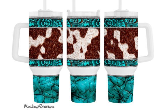 Download Western 40 Oz Quencher Tumbler Wrap PNG - 40 oz Collection