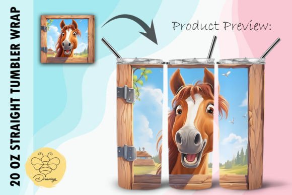 Download Horse Cartoon Tumbler Wrap (13) - Cartoon tumbler Collection