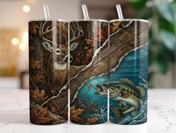 Download Hunting Fishing Tumbler Wrap Sublimation - Fishing tumbler wrap Collection