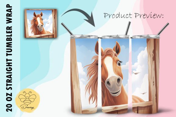 Download Horse Cartoon Tumbler Wrap (21) - Cartoon tumbler Collection