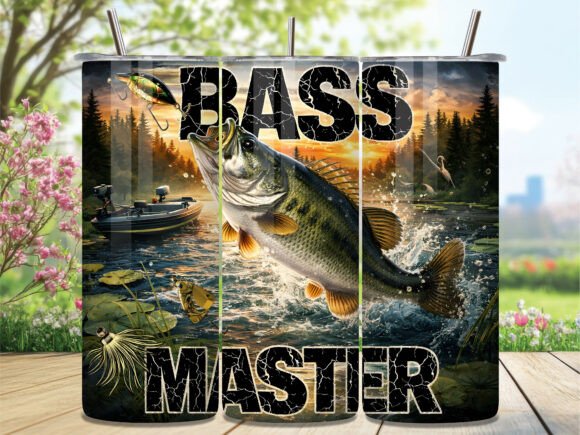 Download Bass Master Lake Fishing Tumbler Wrap - Fishing tumbler wrap Collection