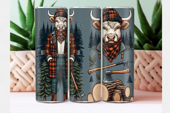 Download Highland Cow Tumbler Wrap - Premium Resources