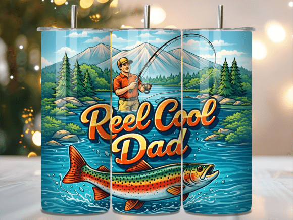 Download Funny Reel Cool Dad Fishing Tumbler Wrap - Fishing tumbler wrap Collection