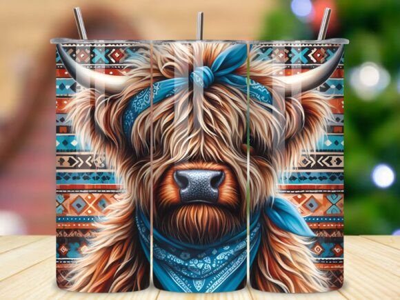 Download Western Colorful Highland Cow Wrap - Highland cow wrap Collection
